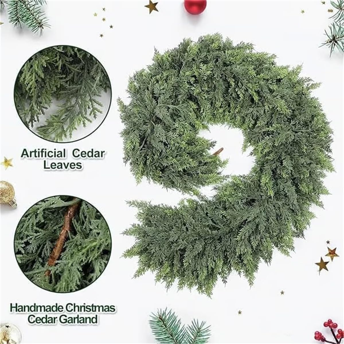 Lifelike Cedar Pine Garland™