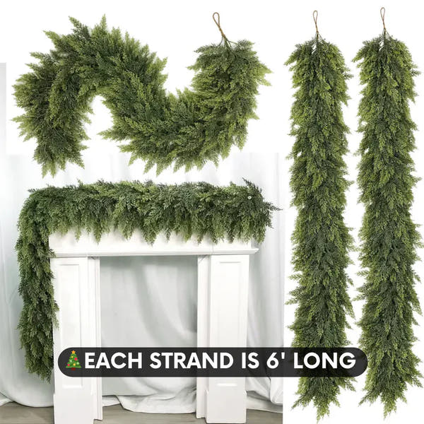 Lifelike Cedar Pine Garland™