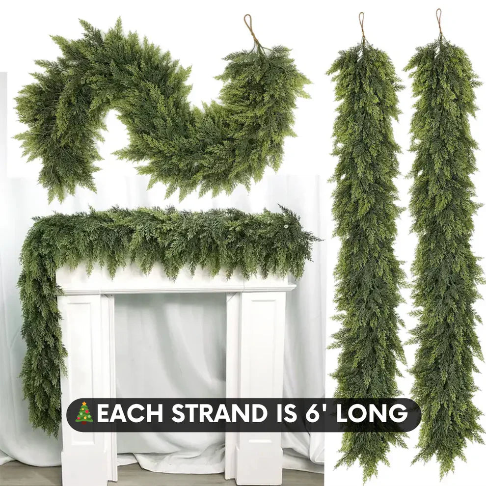 Lifelike Cedar Pine Garland™